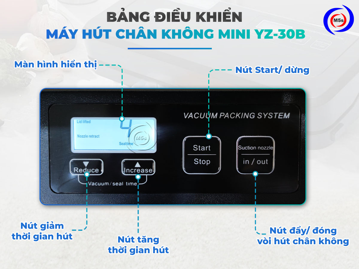 Bảng điều khiển máy hút chân không thực phẩm YZ-30B Bảng điều khiển máy hút chân không thực phẩm YZ-30B