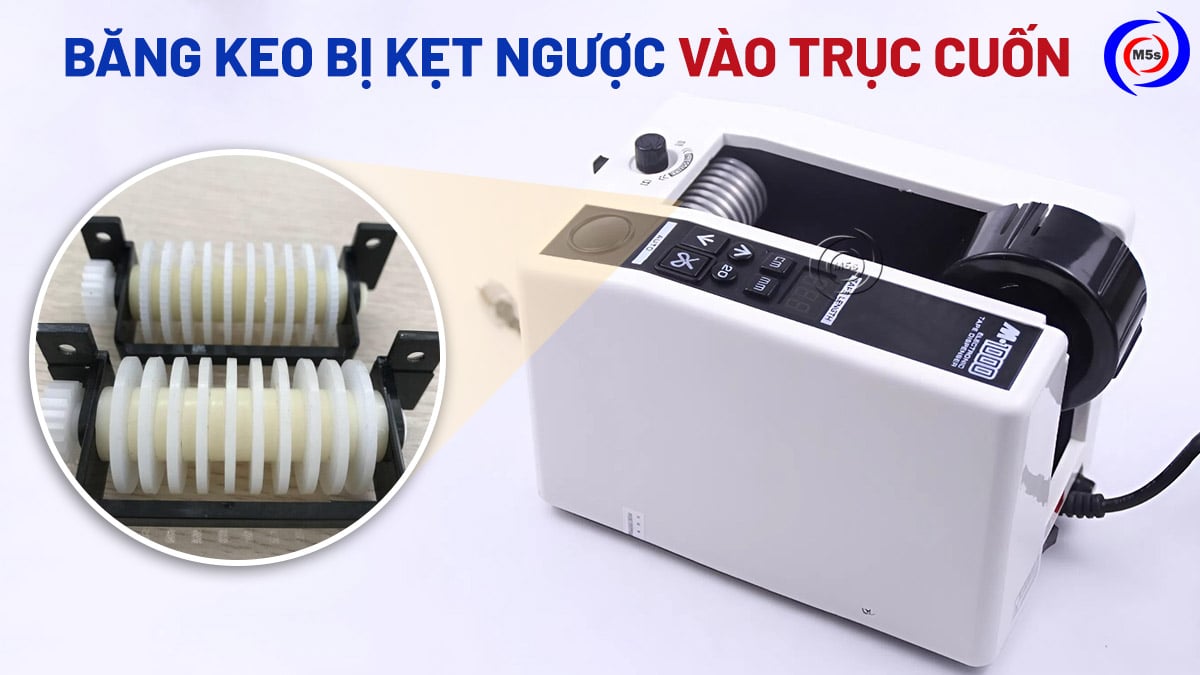 băng keo bị cuốn ngược vào trục máy băng keo bị cuốn ngược vào trục máy