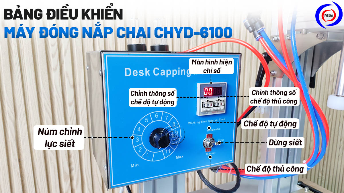 bảng điều khiển máy đóng nắp chai CHYD-6100