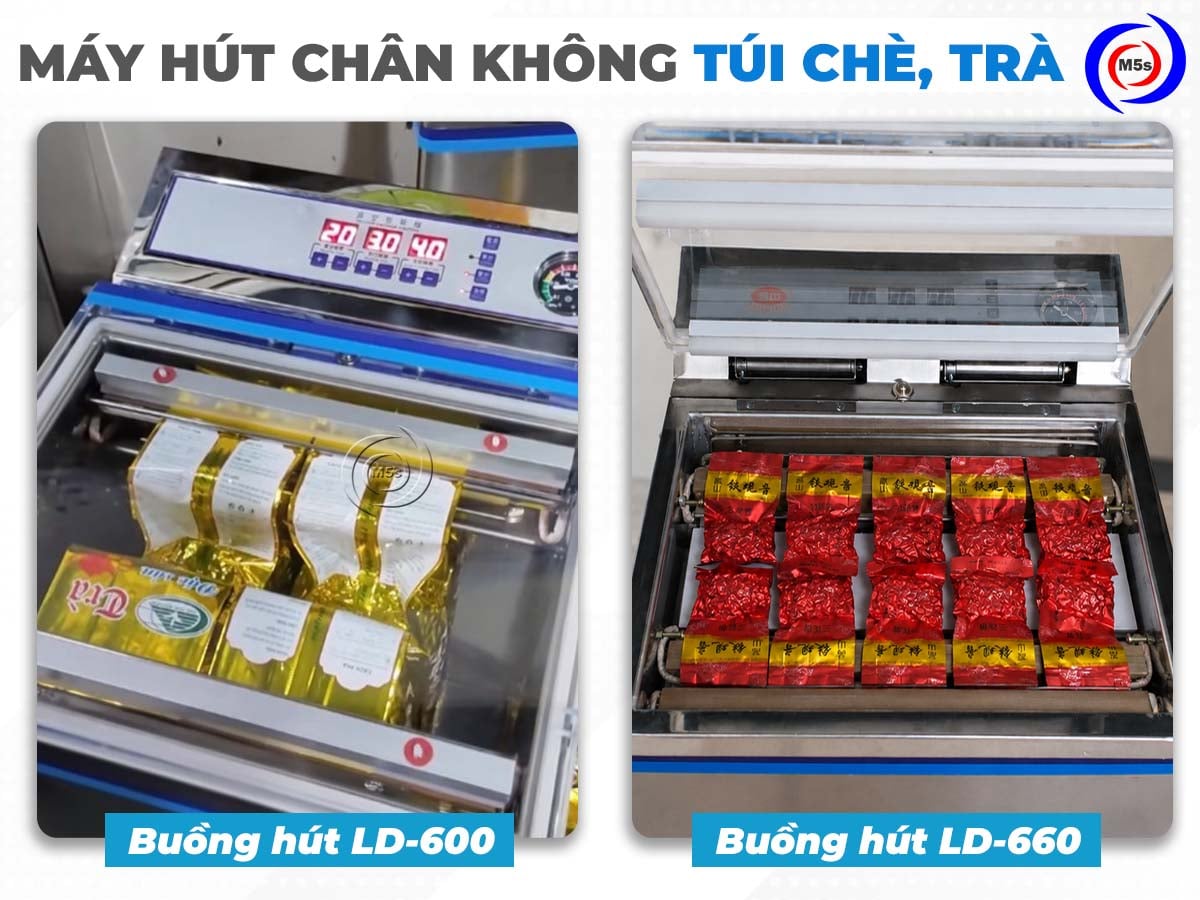 Buồng hút chân không túi chè LD-600 và LD-660 Buồng hút chân không túi chè LD-600 và LD-660