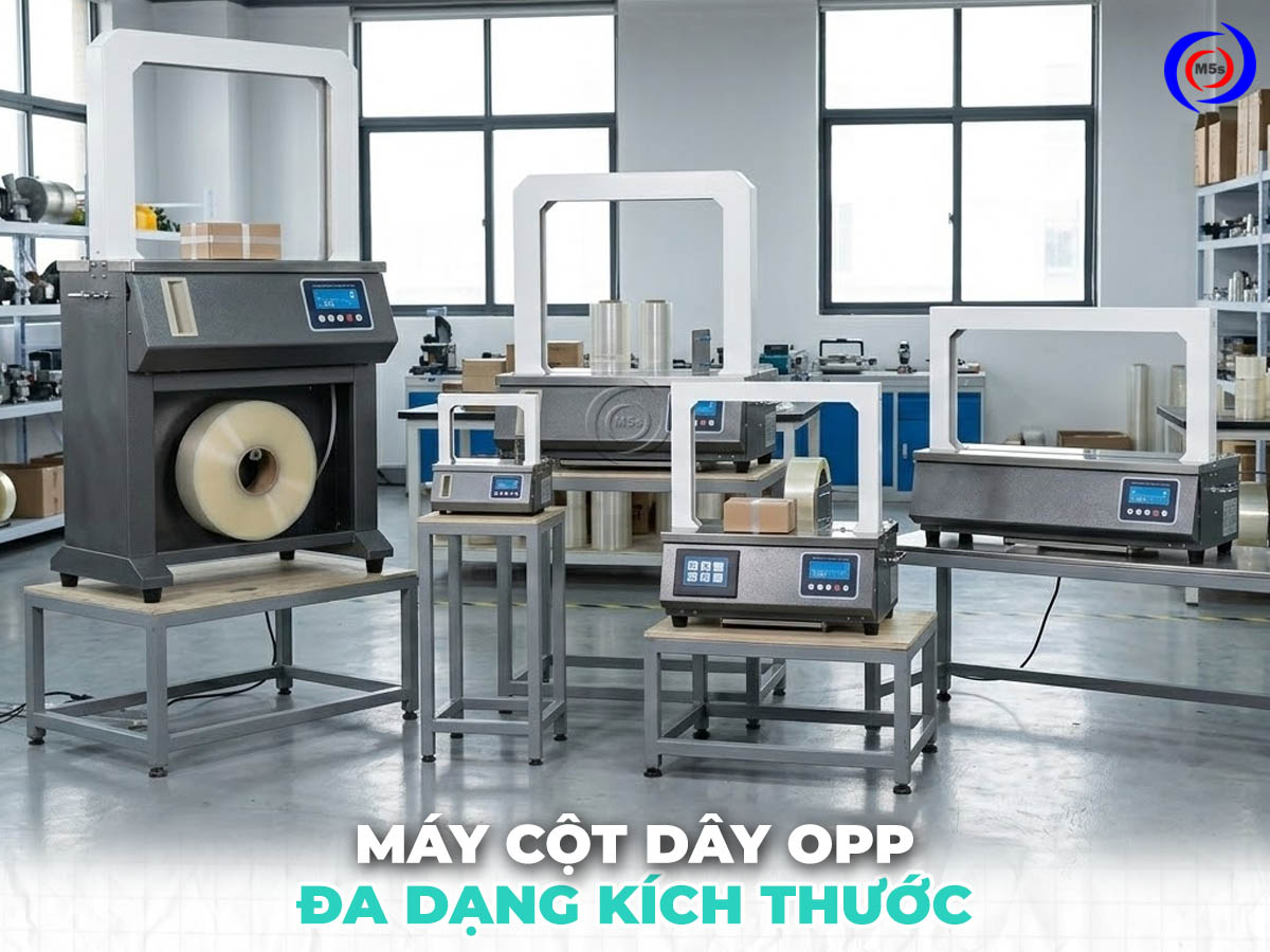 Các kích thước máy buộc dây OPP tự động Các kích thước máy buộc dây OPP tự động