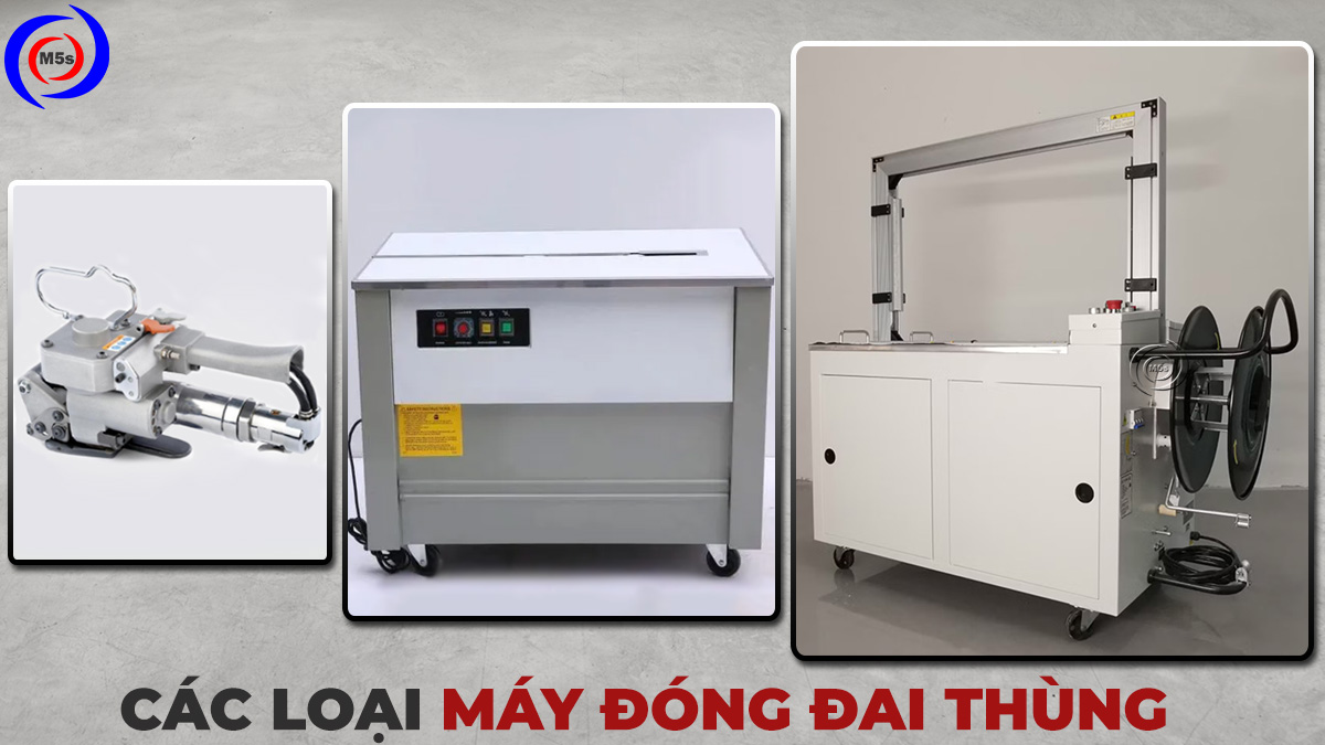 Các loại máy đóng đai thùng carton Các loại máy đóng đai thùng carton