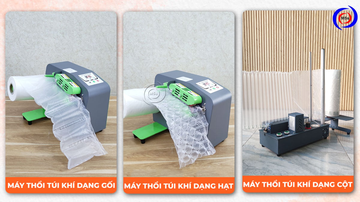 Các loại máy thổi túi đệm khí phù hợp cho shop online Các loại máy thổi túi đệm khí phù hợp cho shop online