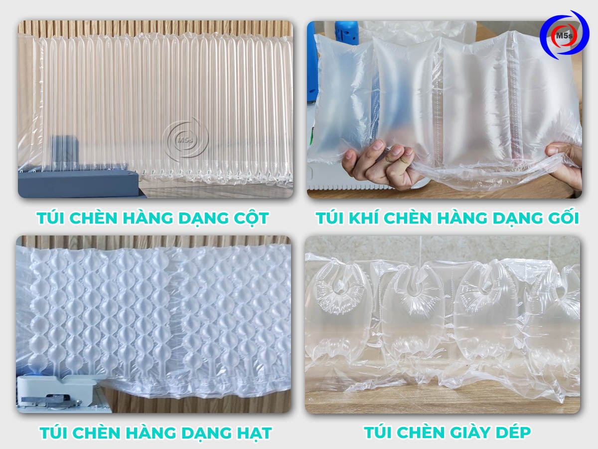 các loại túi đệm khí chèn hàng các loại túi đệm khí chèn hàng