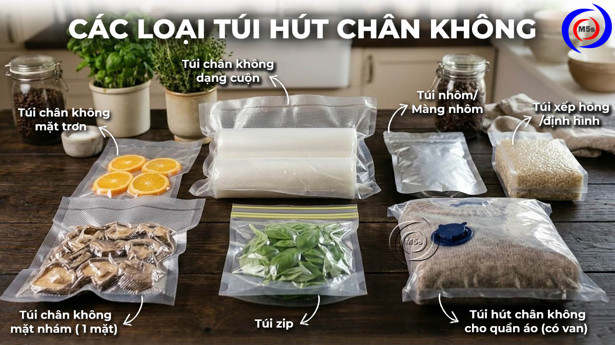 Các loại túi hút chân không Các loại túi hút chân không