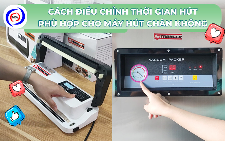 Cách điều chỉnh thời gian hút phù hợp cho máy hút chân không Cách điều chỉnh thời gian hút phù hợp cho máy hút chân không
