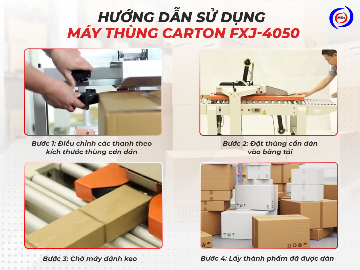 Cách vận hành máy dán keo thùng đúng kỹ thuật Cách vận hành máy dán keo thùng đúng kỹ thuật