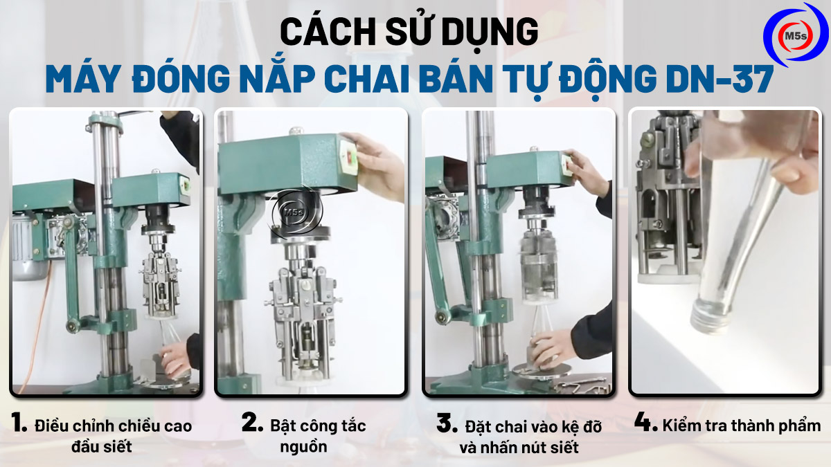 hướng dẫn sử dụng máy đóng nắp chai DN-37