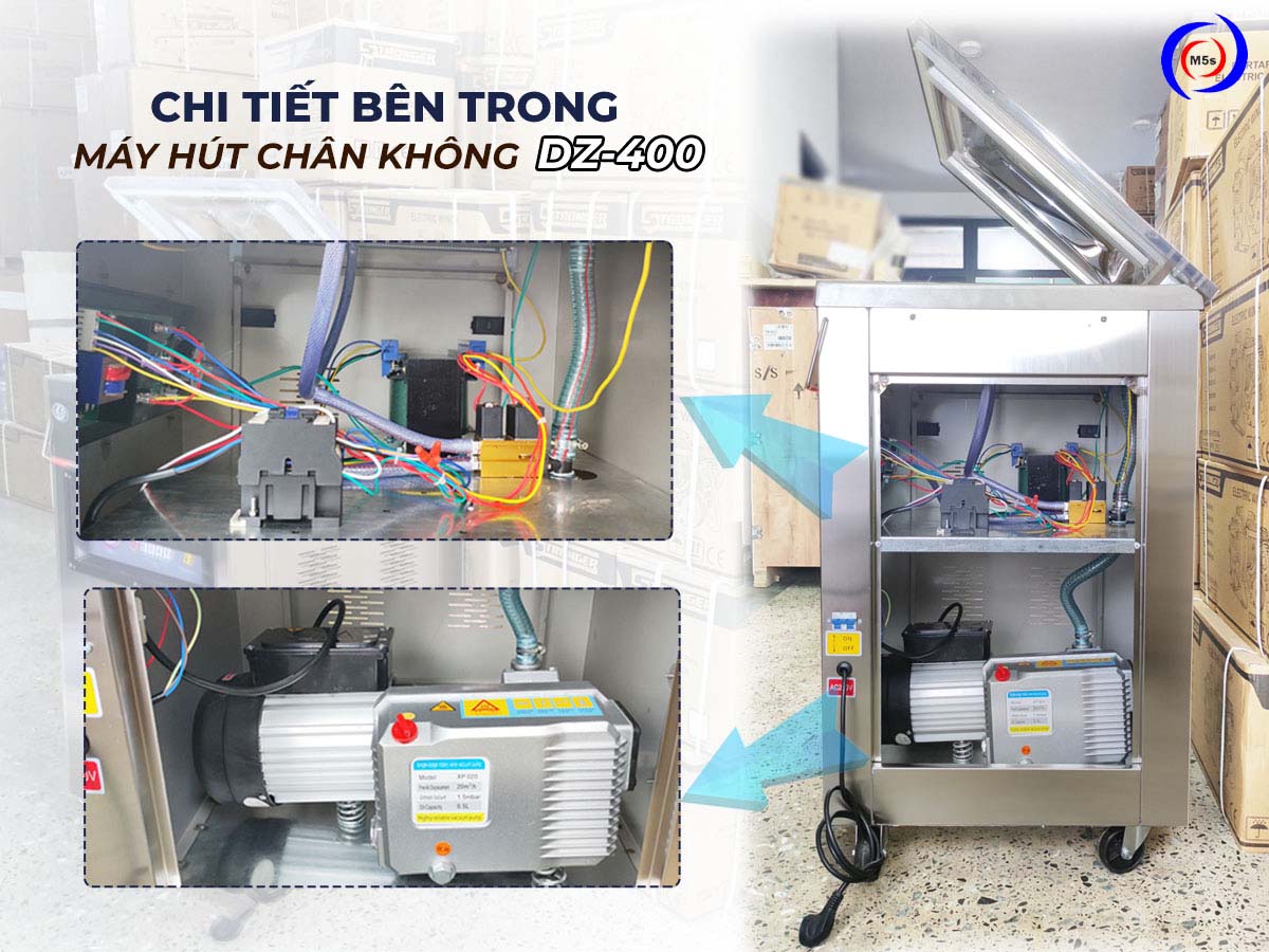 Cấu tạo bên trong động cơ của máy hút chân không DZ-400 Cấu tạo bên trong động cơ của máy hút chân không DZ-400