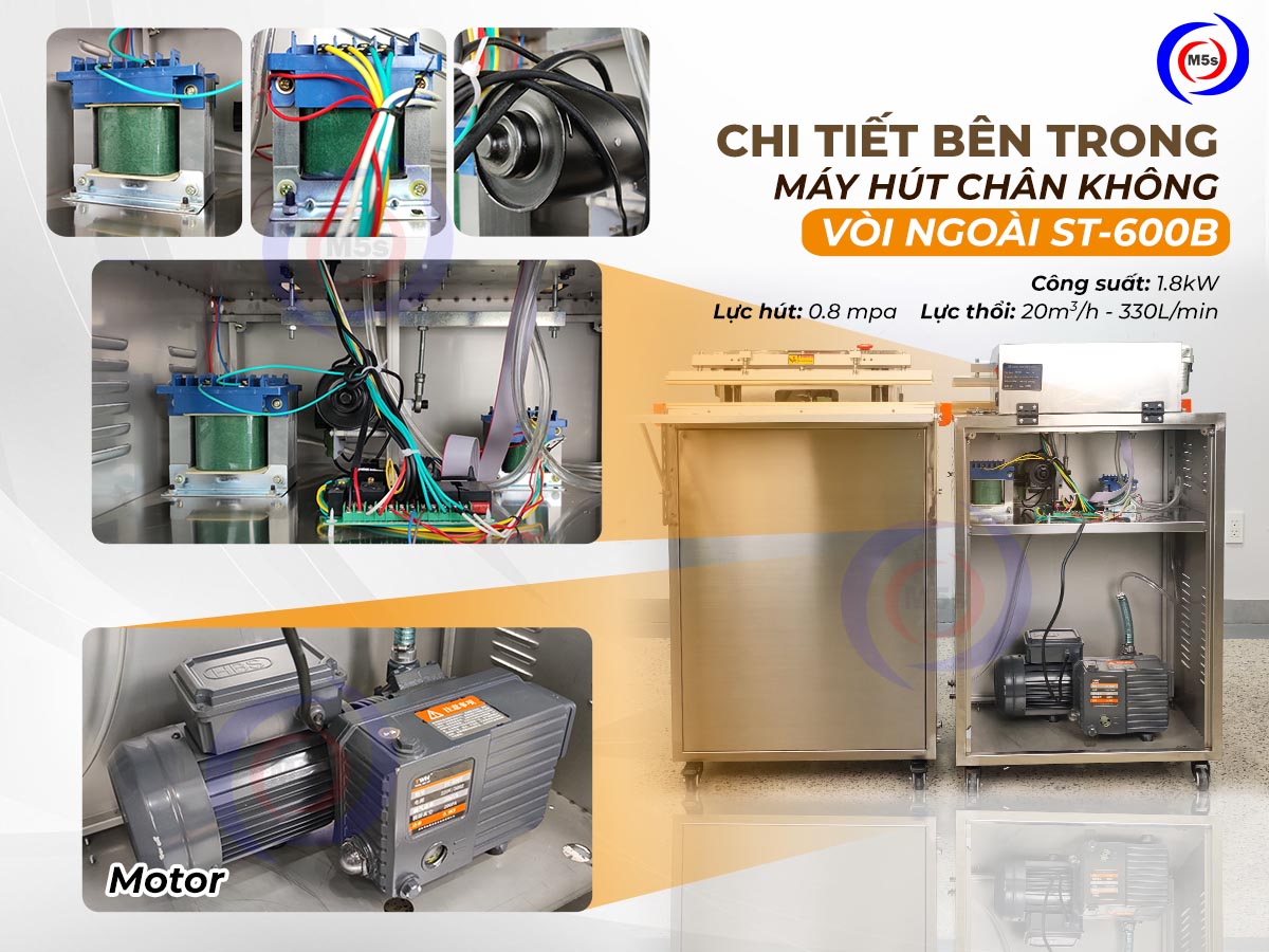 Máy hút chân không công nghiệp vòi ngoài ST-600 Máy hút chân không công nghiệp vòi ngoài ST-600