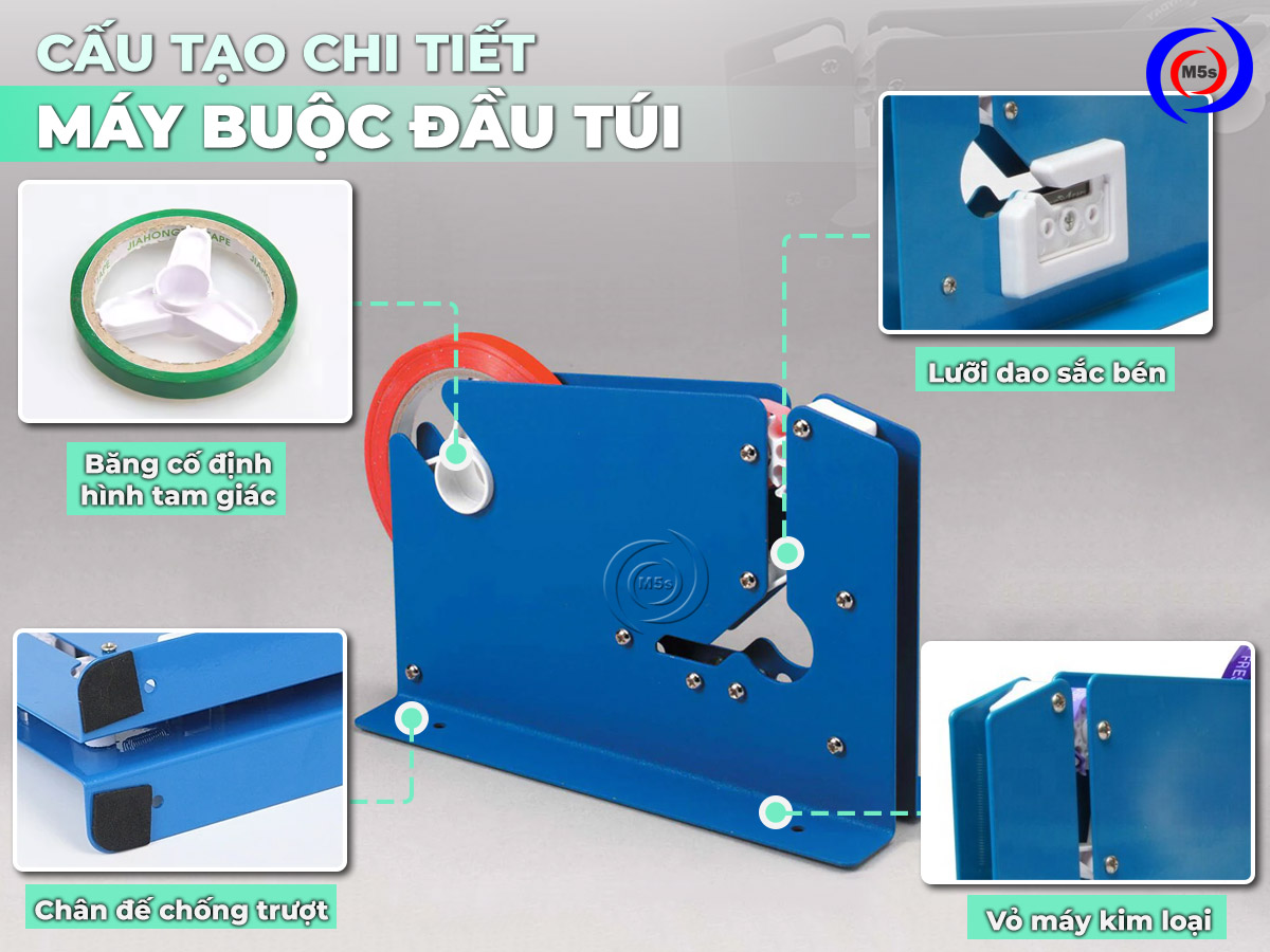 Cấu tạo chi tiết máy buộc đầu túi ST-8 Cấu tạo chi tiết máy buộc đầu túi ST-8