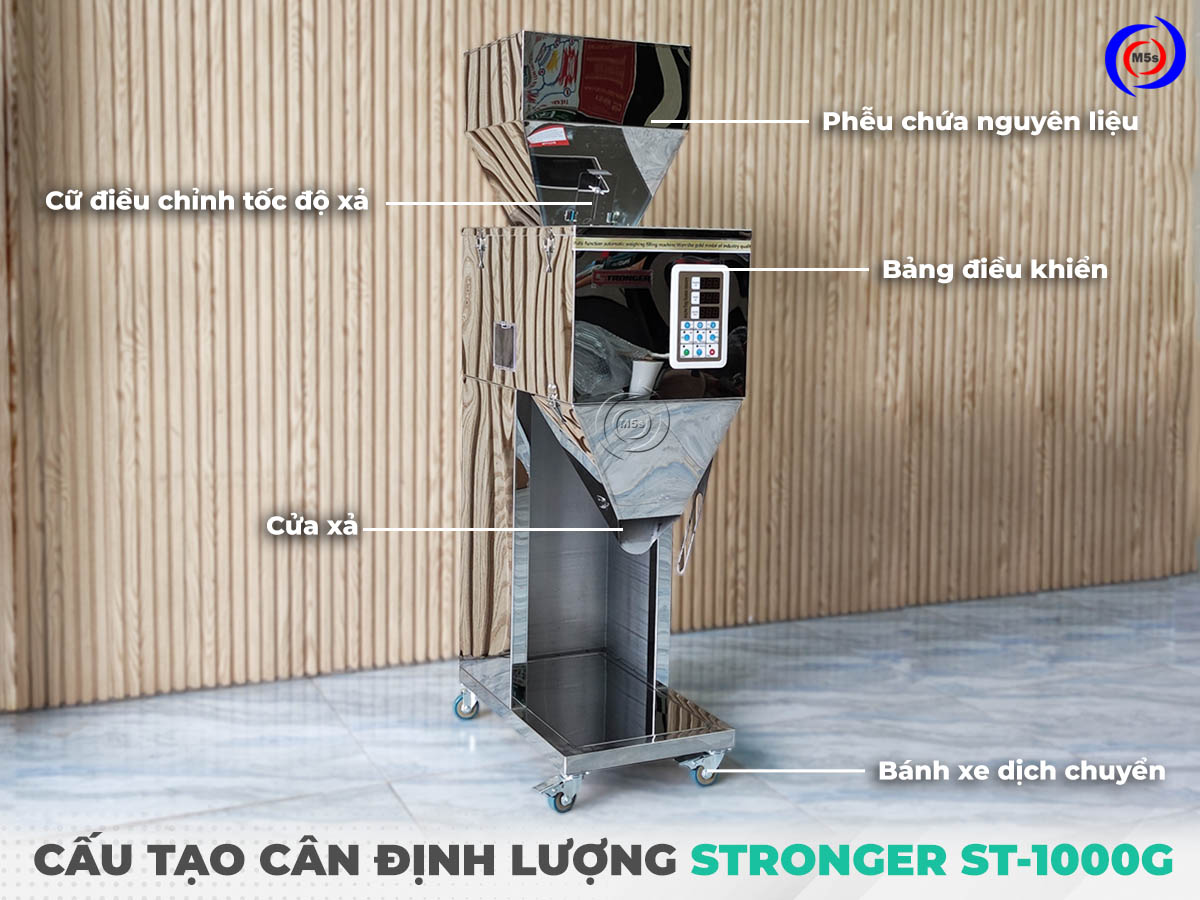 Cấu tạo của máy cân định lượng 1kg Stronger Cấu tạo của máy cân định lượng 1kg Stronger
