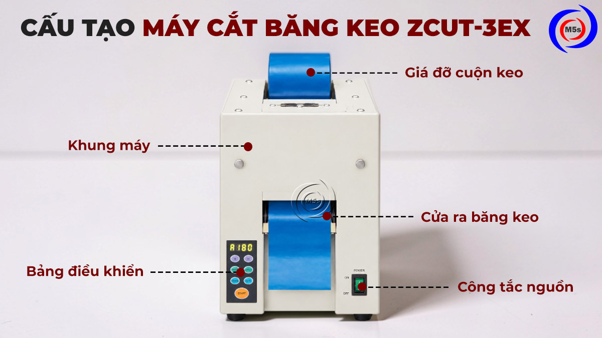 cấu tạo máy cắt băng keo tự động khổ lớn ZCUT-3EX cấu tạo máy cắt băng keo tự động khổ lớn ZCUT-3EX