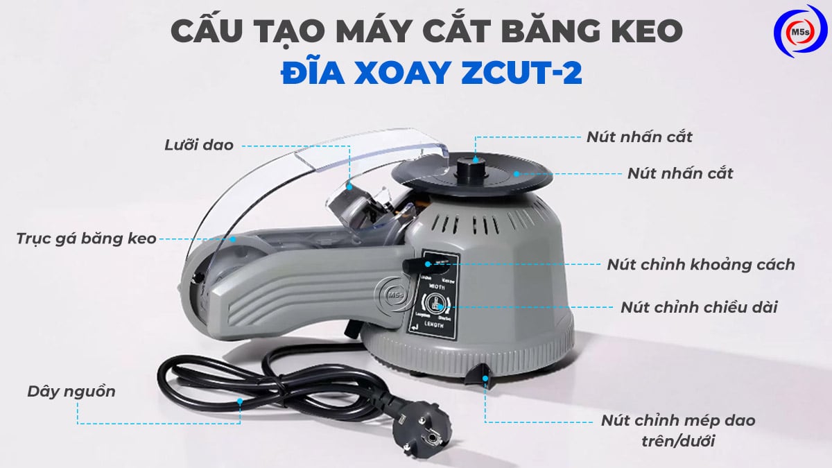 cấu tạo máy cắt băng keo tự động ZCUT-2 cấu tạo máy cắt băng keo tự động ZCUT-2
