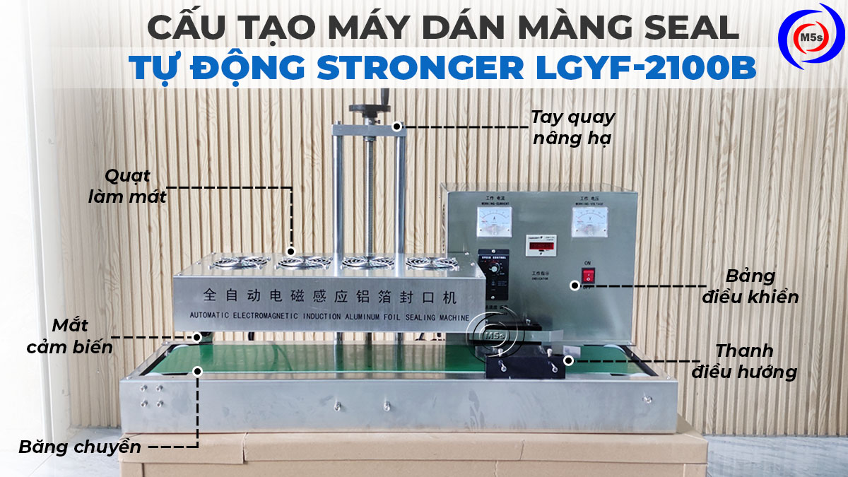 Cấu tạo máy dán màng seal tự động LGYF-2100B Cấu tạo máy dán màng seal tự động LGYF-2100B