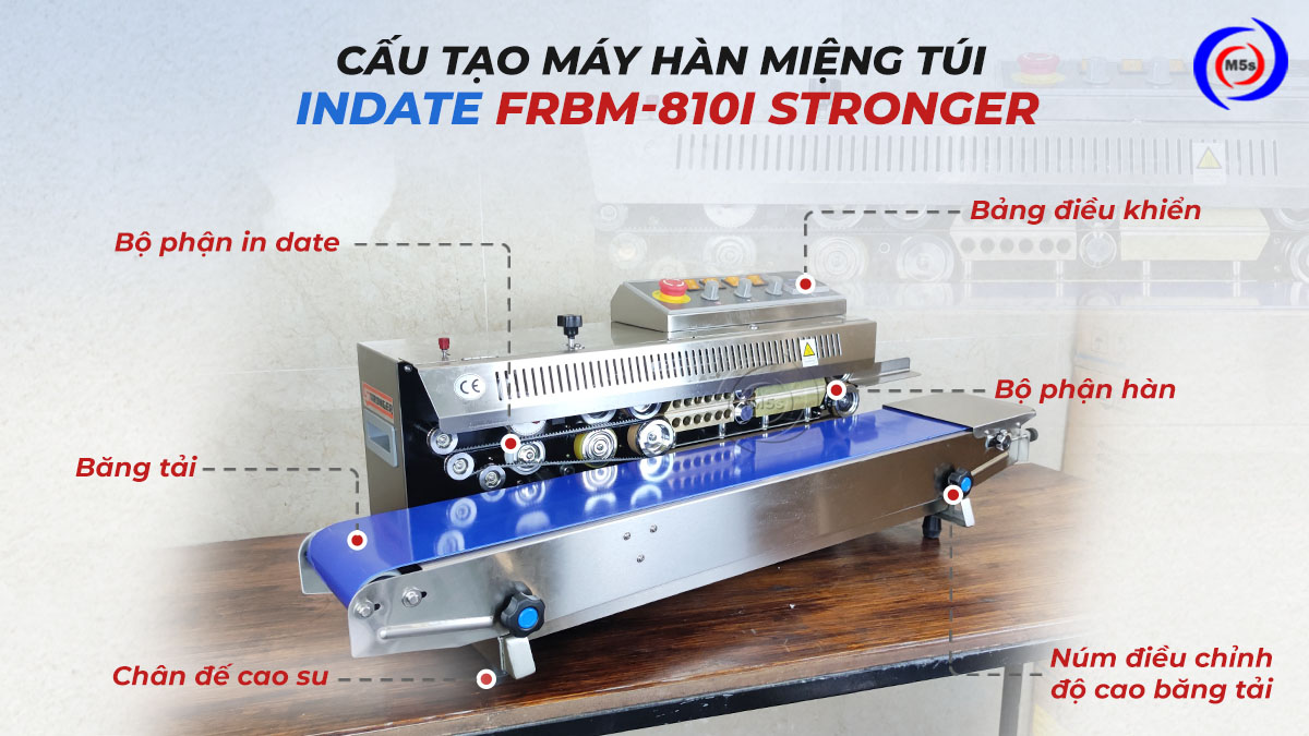 Cấu tạo máy hàn túi liên tục in date FRBM-810I Cấu tạo máy hàn túi liên tục in date FRBM-810I