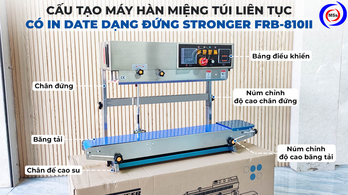 Cấu tạo máy ép miệng túi dạng đứng Stronger FRB-810II Cấu tạo máy ép miệng túi dạng đứng Stronger FRB-810II