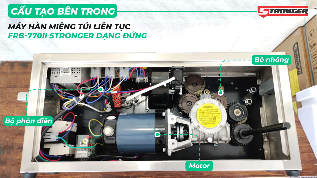 Cấu tạo máy hàn túi liên tục dạng đứng FRB-770II Cấu tạo máy hàn túi liên tục dạng đứng FRB-770II