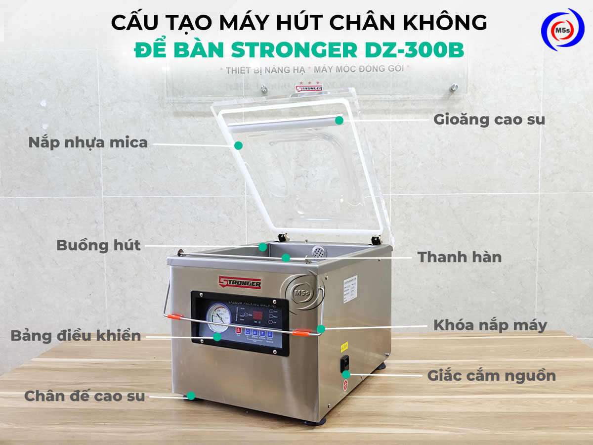 cấu tạo máy hút túi chân không Stronger DZ-300B cấu tạo máy hút túi chân không Stronger DZ-300B