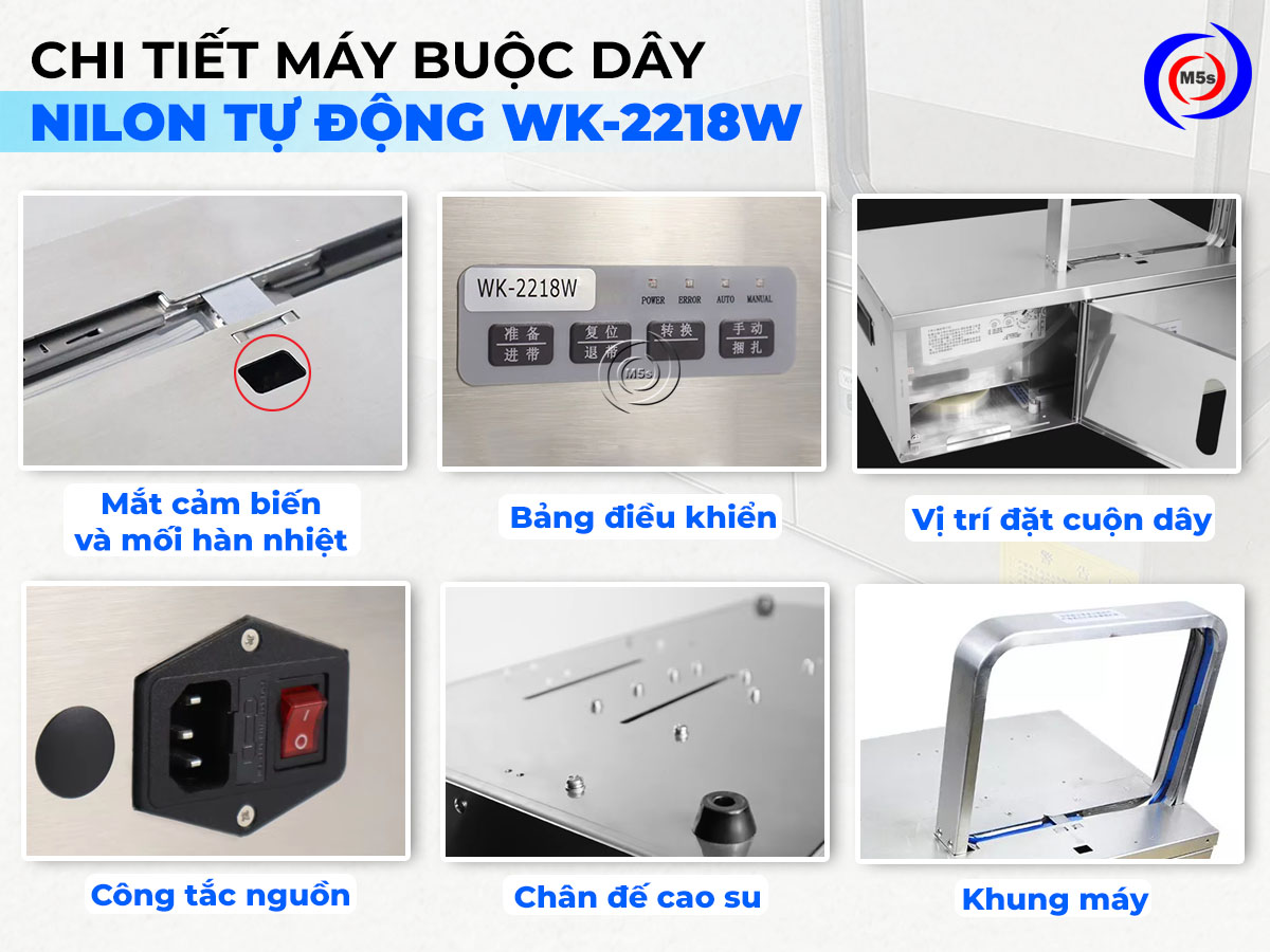 Chi tiết máy buộc dây nilon tự động WK-2218W Chi tiết máy buộc dây nilon tự động WK-2218W