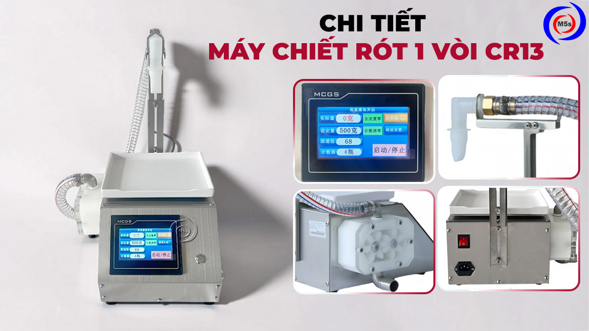 Máy chiết rót mật ong 1 vòi CR13 Máy chiết rót mật ong 1 vòi CR13