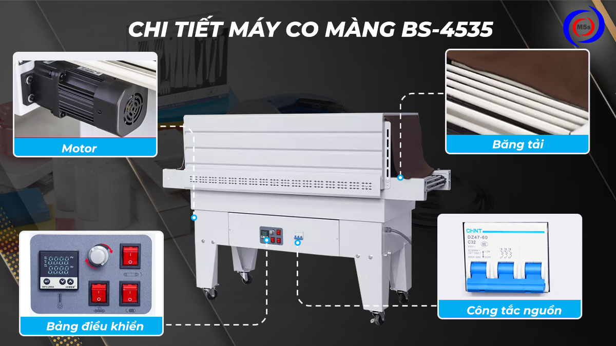 Máy bọc màng co BS-4535 Máy bọc màng co BS-4535