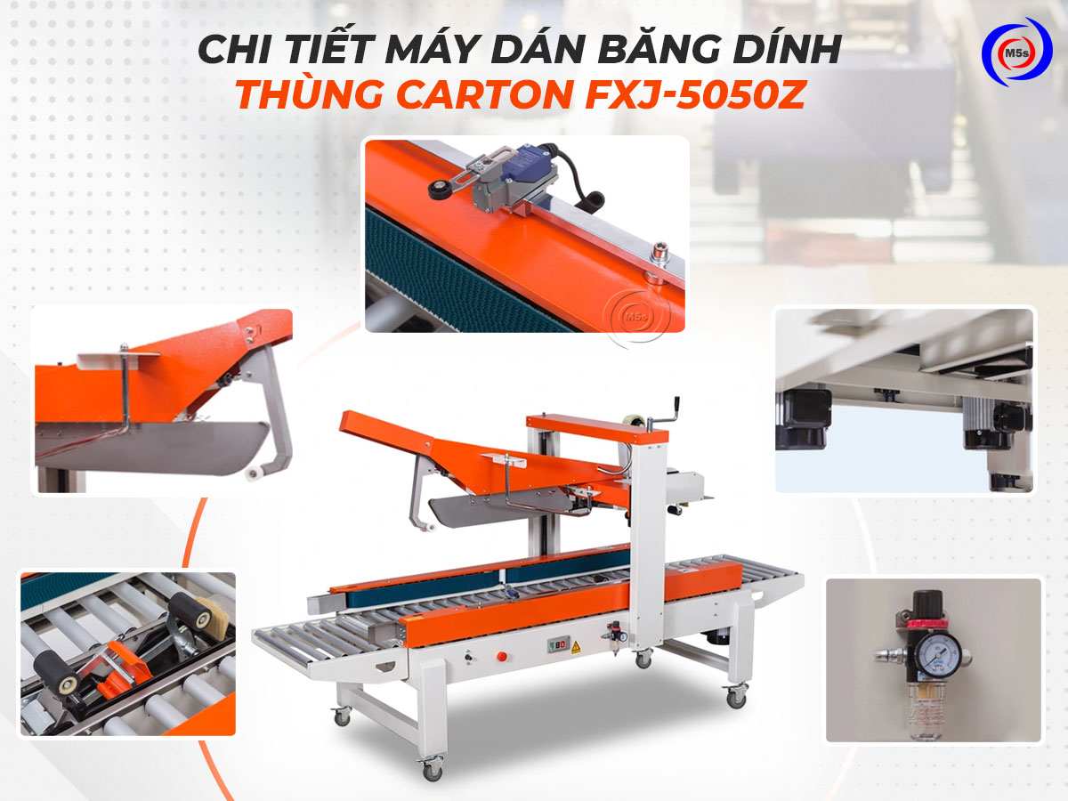 Máy dán thùng carton tự động FXJ-5050Z Máy dán thùng carton tự động FXJ-5050Z