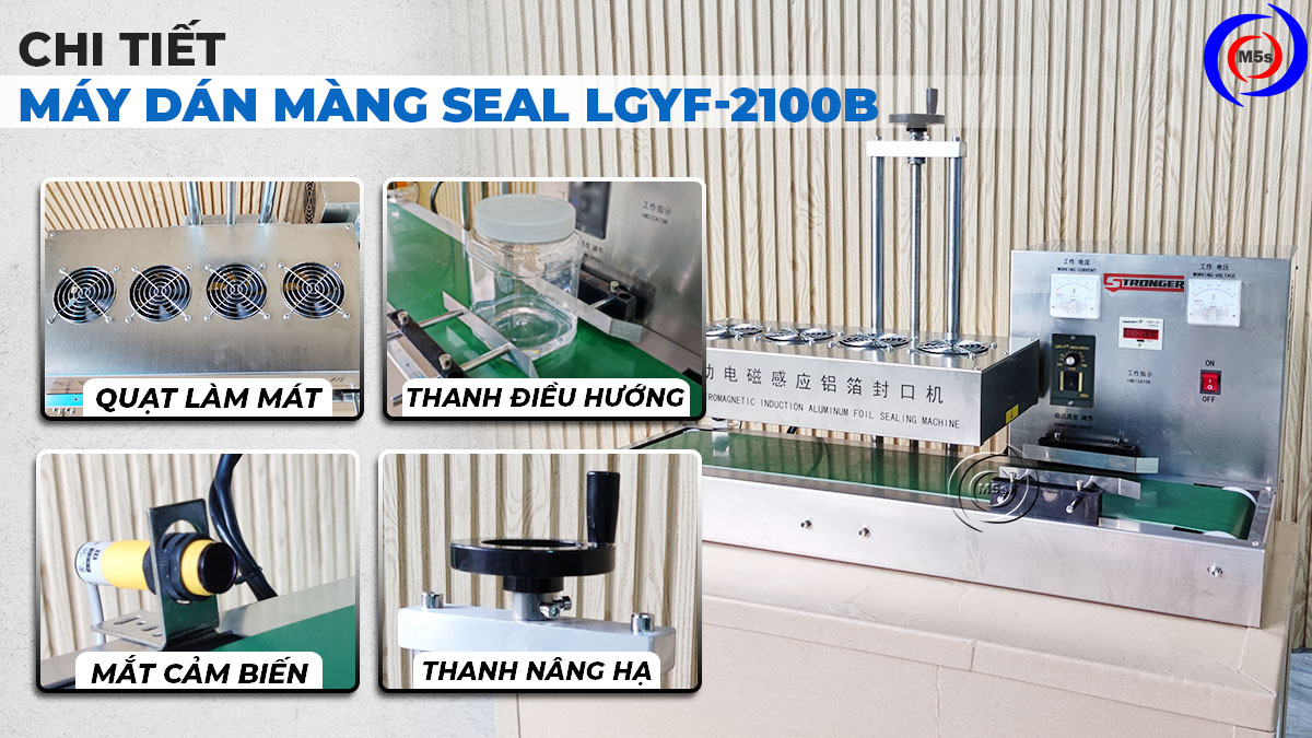 Chi tiết máy dán màng seal lgyf-2100b Chi tiết máy dán màng seal lgyf-2100b