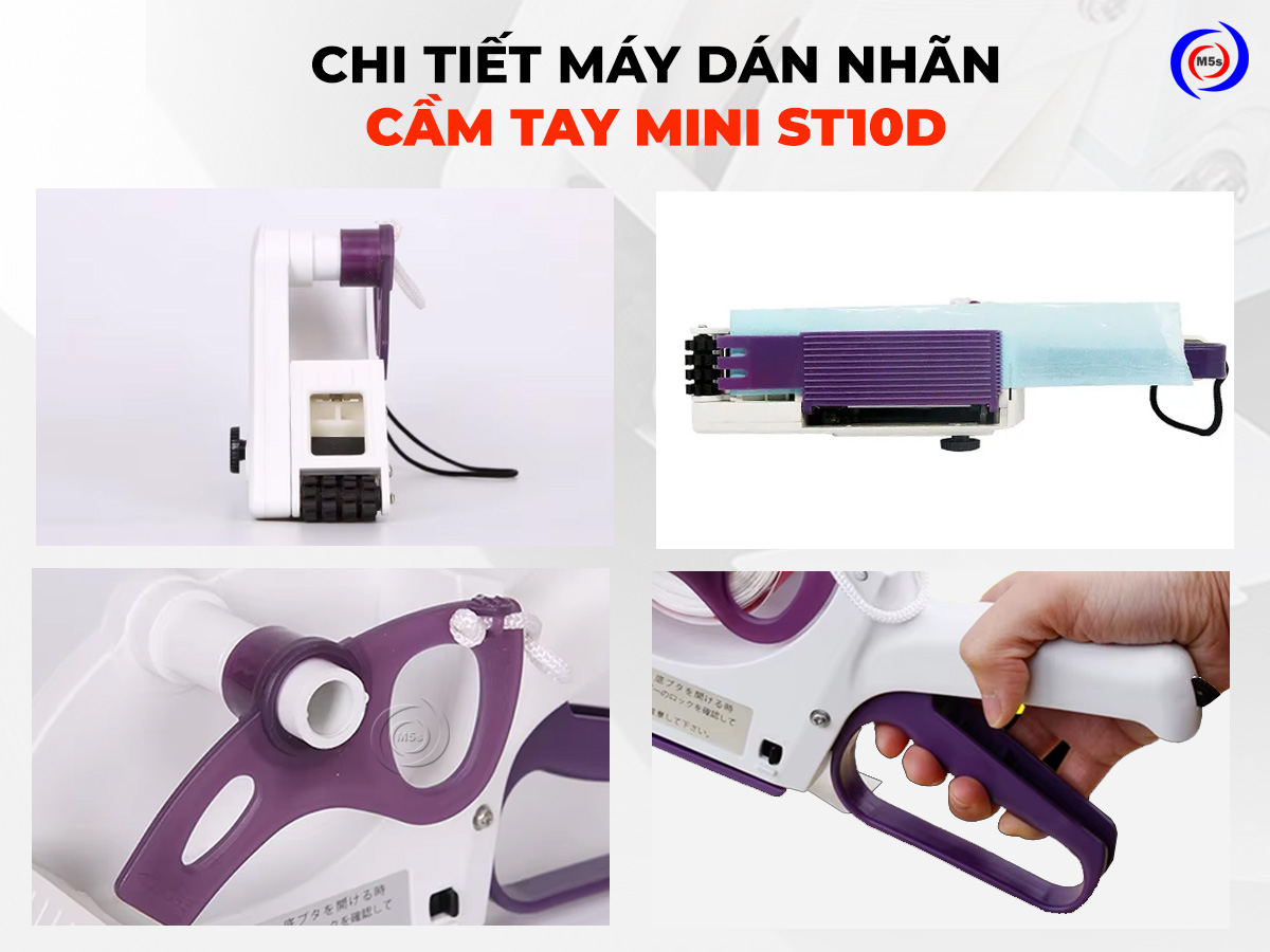 Chi tiết máy dán nhãn cầm tay mini ST10D Chi tiết máy dán nhãn cầm tay mini ST10D