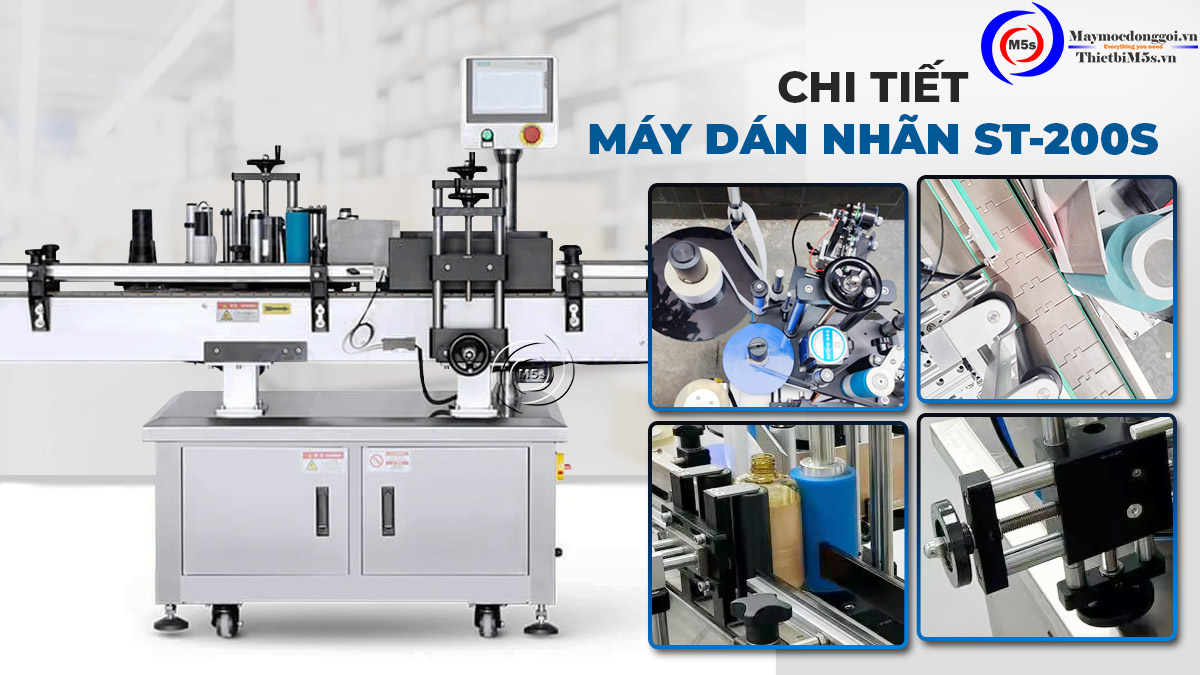Máy dán tem nhãn tự động ST-200S Máy dán tem nhãn tự động ST-200S
