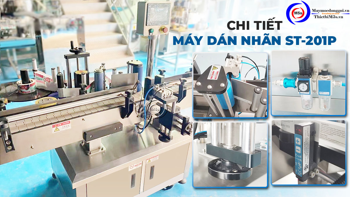 Máy dán nhãn decal tự động ST-201P Máy dán nhãn decal tự động ST-201P