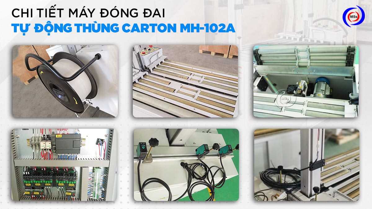 Các bộ phận của máy đóng đai thùng tự động MH-102A Các bộ phận của máy đóng đai thùng tự động MH-102A