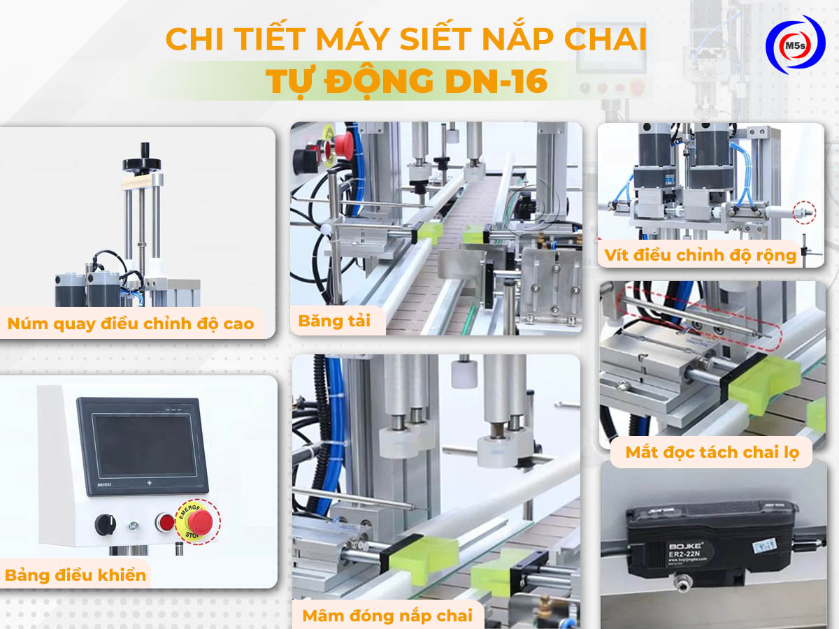 chi tiết máy đóng nắp chai DN-16