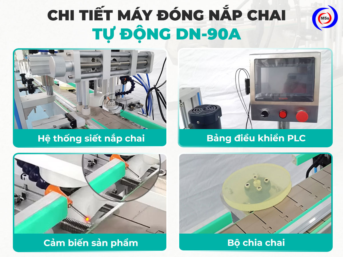 chi tiết máy đóng nắp chai tự động DN-90A chi tiết máy đóng nắp chai tự động DN-90A