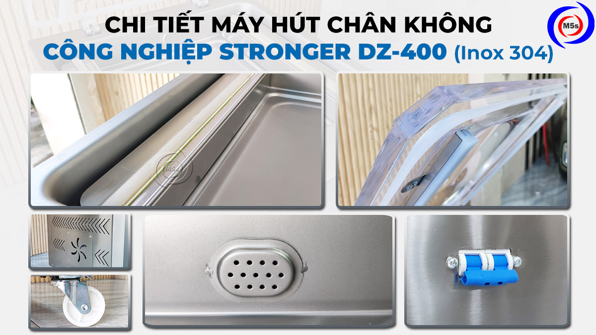 Máy hút túi chân không công nghiệp DZ-400 inox 304 Máy hút túi chân không công nghiệp DZ-400 inox 304