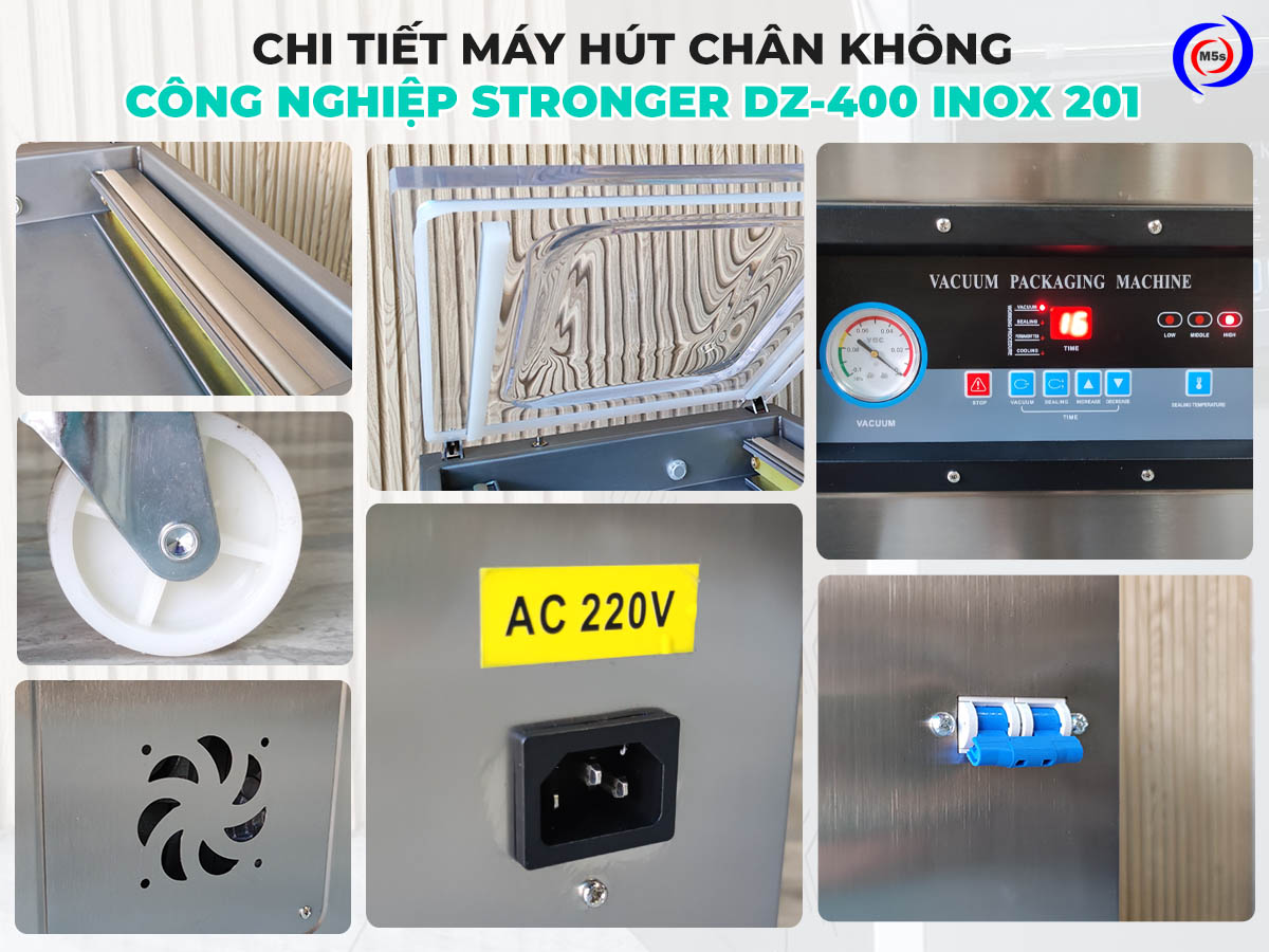 Máy hút chân không công nghiệp Stronger Inox 201 Máy hút chân không công nghiệp Stronger Inox 201