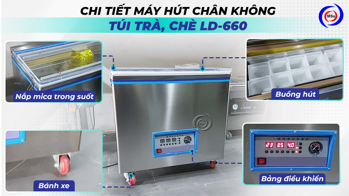 Các bộ phận máy hút chân không túi trà LD-660 Các bộ phận máy hút chân không túi trà LD-660