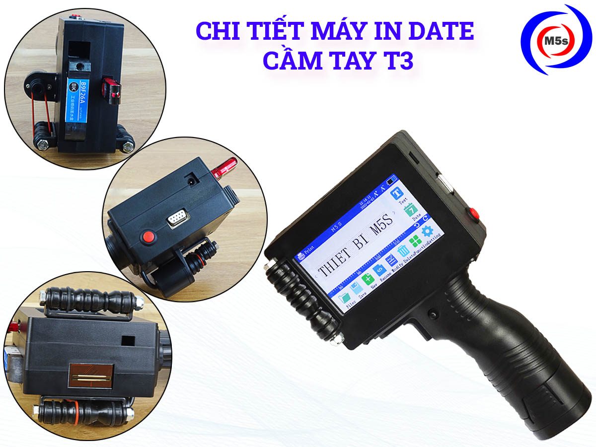Máy in phun date cầm tay T3 Máy in phun date cầm tay T3
