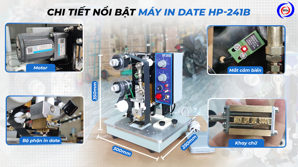 Ưu điểm nổi bật máy in date HP-241B Ưu điểm nổi bật máy in date HP-241B