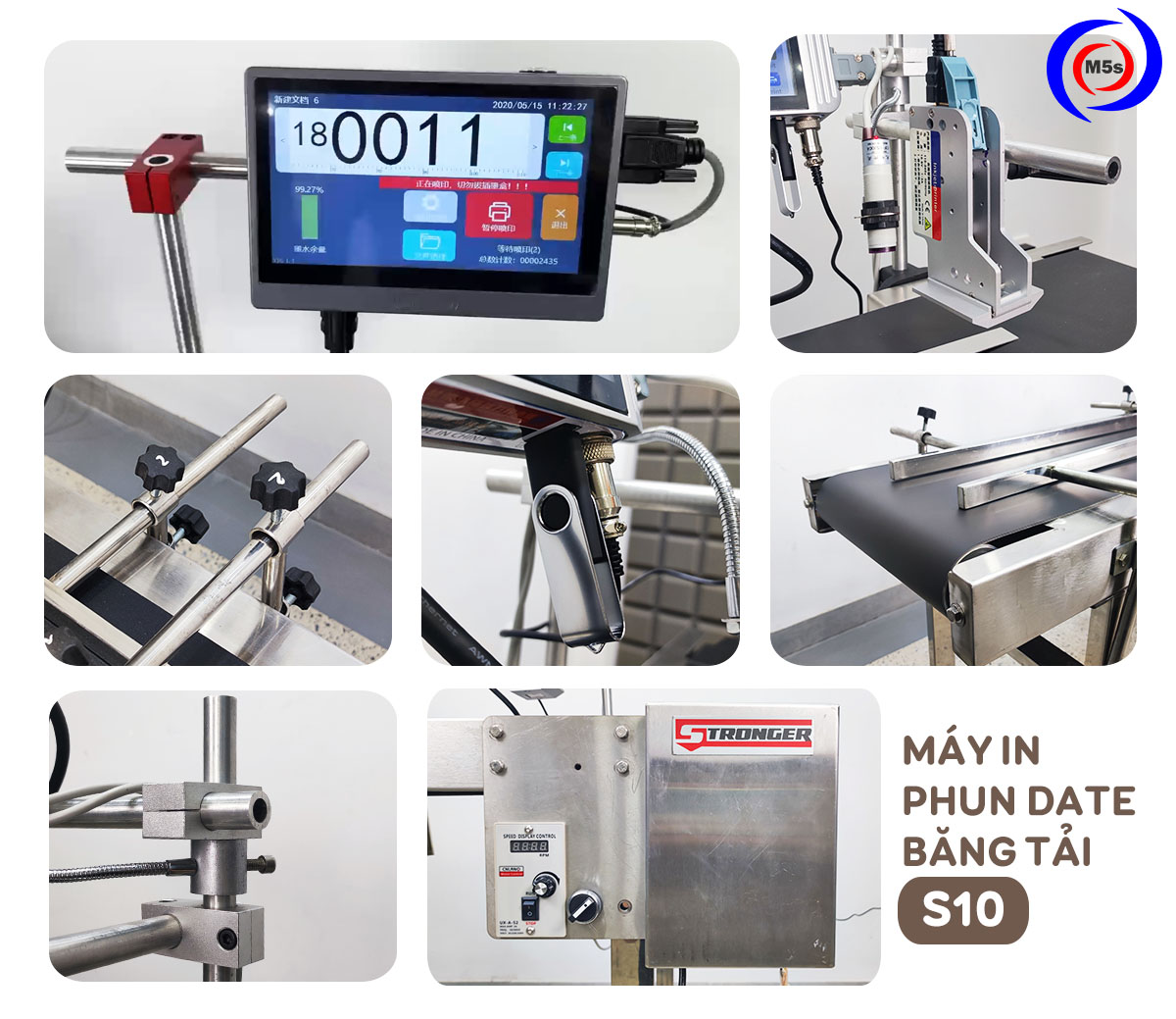 các bộ phận của máy phun date băng chuyền S10 các bộ phận của máy phun date băng chuyền S10