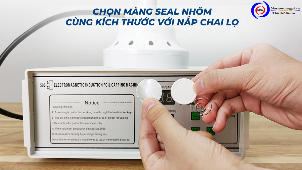 Chọn màng seal phù hợp với nắp chai Chọn màng seal phù hợp với nắp chai