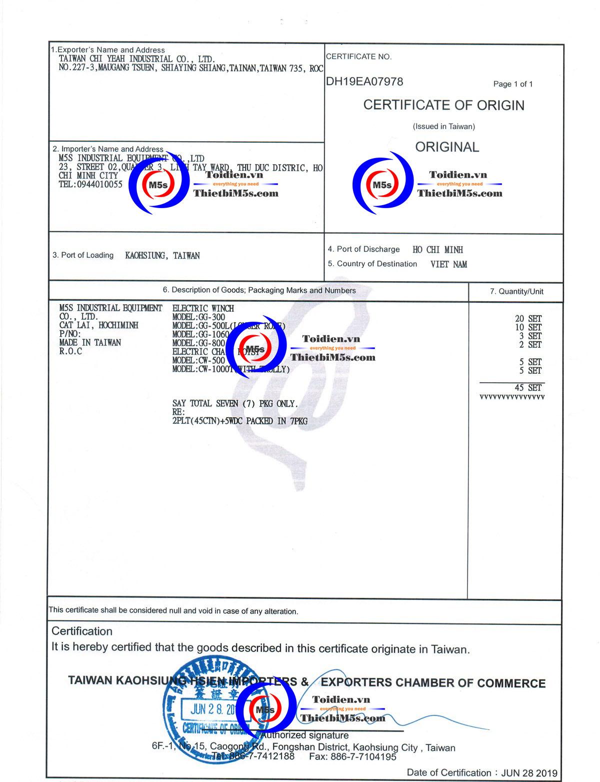 4. Quy trình cấp CO CQ tại Việt Nam