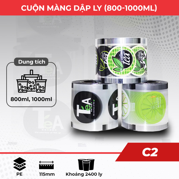 Cuộn màng dập cốc (dung tích 800 - 1000ml) Cuộn màng dập cốc (dung tích 800 - 1000ml)