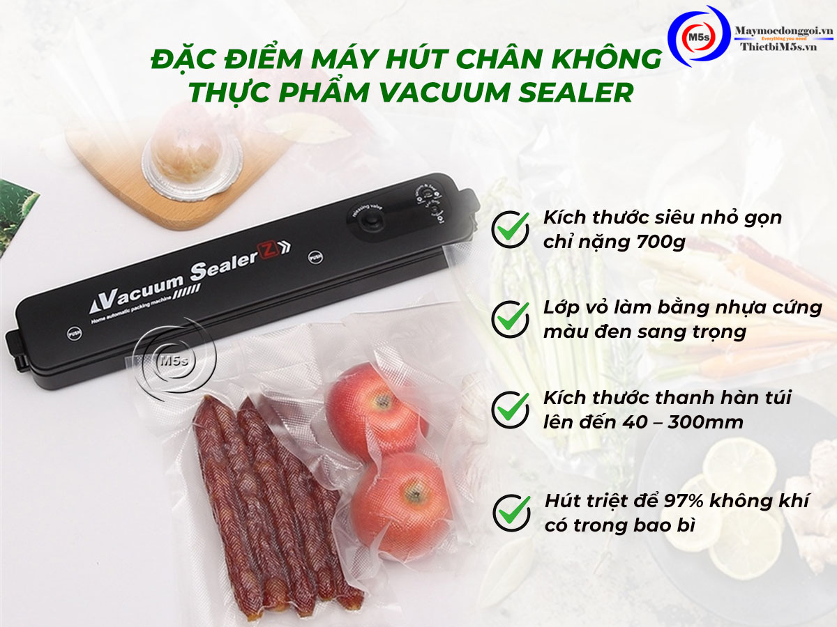 Đặc điểm nổi bật máy hút chân không mini Vacuum Sealer Đặc điểm nổi bật máy hút chân không mini Vacuum Sealer