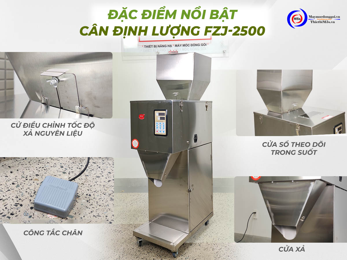 Đặc điểm nổi bật máy cân định lượng điện tử 2500g Đặc điểm nổi bật máy cân định lượng điện tử 2500g
