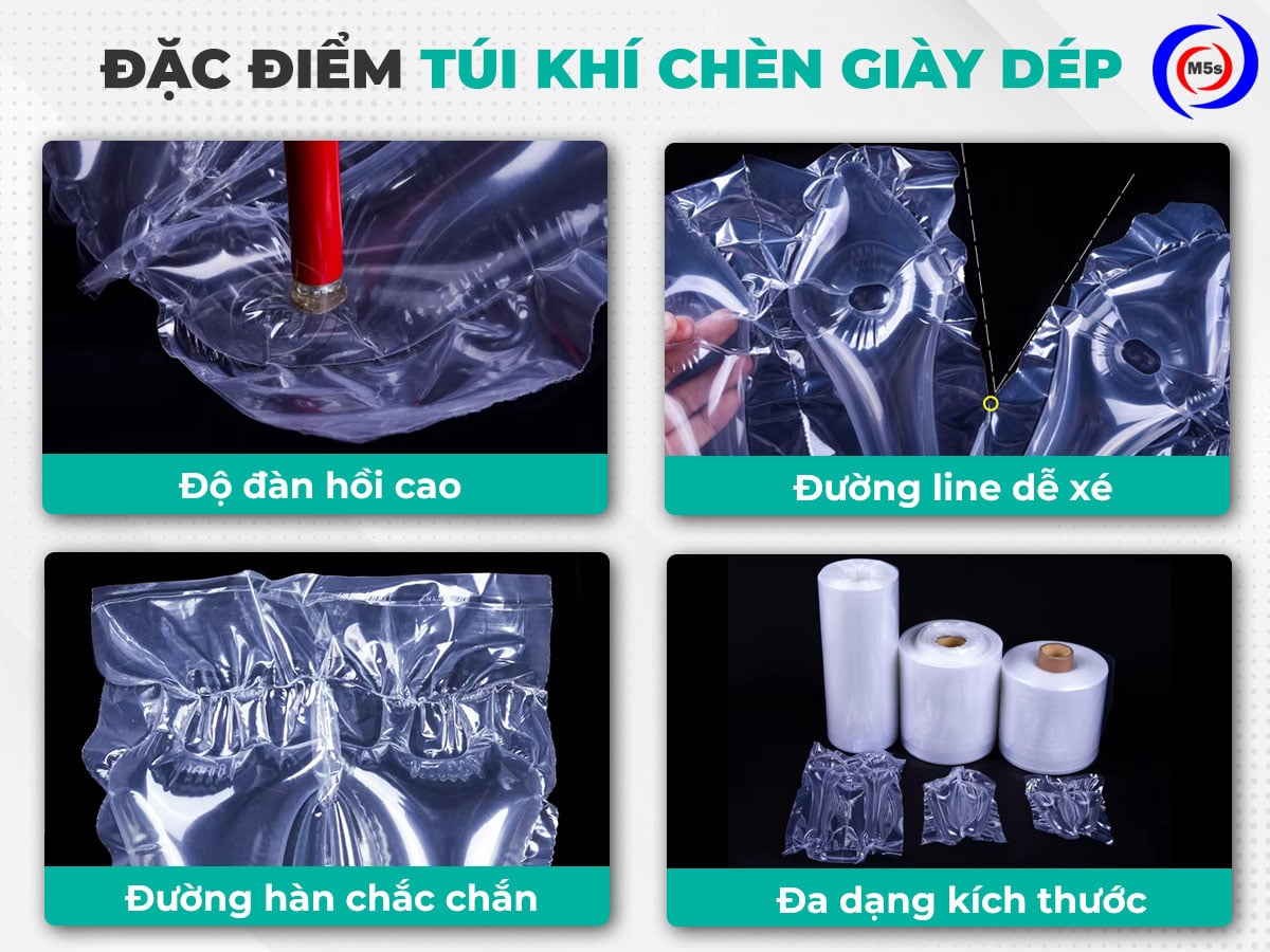 đặc điểm của túi đệm khí chèn giày dép đặc điểm của túi đệm khí chèn giày dép