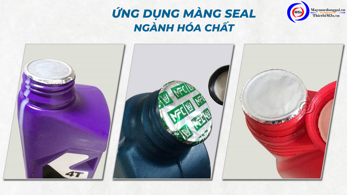 Máy dán màng seal ngành hóa chất Máy dán màng seal ngành hóa chất