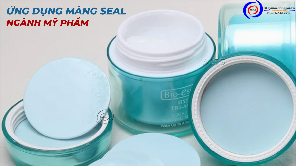 Máy dán màng seal ngành mỹ phẩm Máy dán màng seal ngành mỹ phẩm