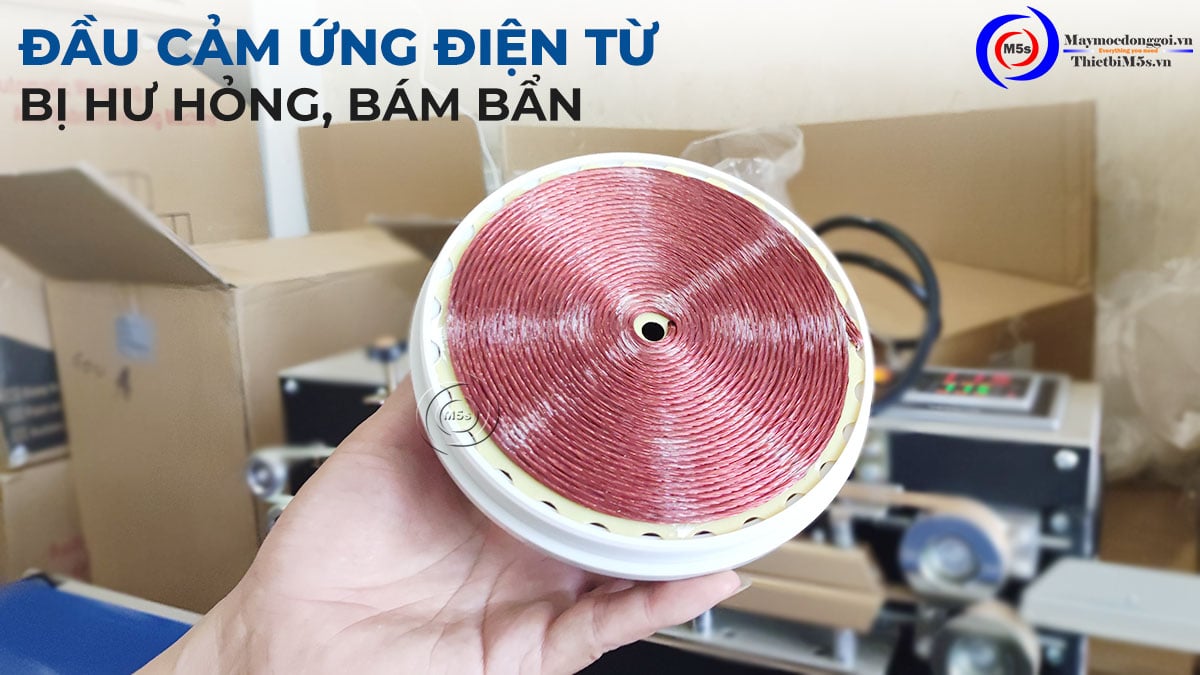 Đầu cảm ứng điện từ bị hư hỏng Đầu cảm ứng điện từ bị hư hỏng