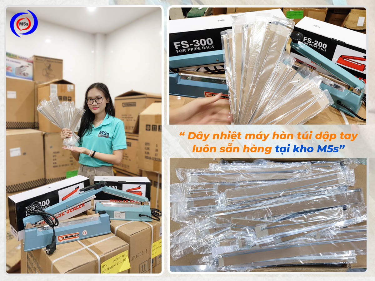 Phụ kiện dây nhiệt máy hàn túi dập tay tại kho Thiết bị M5s Phụ kiện dây nhiệt máy hàn túi dập tay tại kho Thiết bị M5s